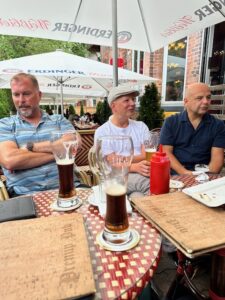 Summer gathering with Toronto PIs. Brian Ciruna (Sickkids) Mikko Taipale (Donnelly, UOFT), and Dan Durocher (LTRI)